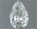 Diamante Natural 0.70 quilates, De pera , Color H, claridad SI2 y certificado GIA