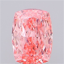 Picture of Lab Grown Diamond 1.68 Carats, CUSHION MODIFIED with  Cut, Fancy Vivid Pink Color, VS1 Clarity and Certified by IGI