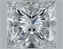 Diamante Natural 2.01 quilates, Princesa , Color E, claridad VS2 y certificado GIA
