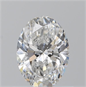 Natural Diamond 0.70 Carats, Oval with  Cut, E Color, SI1 Clarity and Certified by GIA