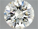 Natural Diamond 0.46 Carats, Round with Excellent Cut, J Color, SI2 Clarity and Certified by GIA