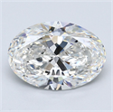 Diamante Natural 3.21 quilates, Ovalado , Color F, claridad VS2 y certificado GIA