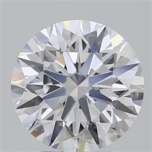Picture of Lab Grown Diamond 3.03 Carats, Round with Excellent Cut, D Color, VVS1 Clarity and Certified by GIA