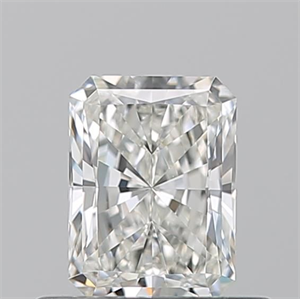 Picture of Natural Diamond 0.52 Carats, Radiant with  Cut, H Color, VVS1 Clarity and Certified by GIA