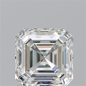 Picture of Natural Diamond 1.05 Carats, Asscher with  Cut, I Color, VVS2 Clarity and Certified by GIA