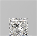 Natural Diamond 0.51 Carats, Princess with  Cut, G Color, VVS2 Clarity and Certified by GIA