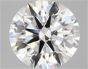 Lab Grown Diamond 4.62 Carats, Round with Ideal Cut, F Color, VS1 Clarity and Certified by IGI