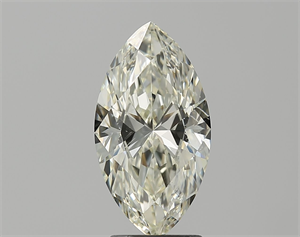 Picture of Natural Diamond 2.50 Carats, Marquise with  Cut, K Color, VS2 Clarity and Certified by IGI