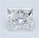 Natural Diamond 3.01 Carats, Princess with  Cut, D Color, VS2 Clarity and Certified by GIA