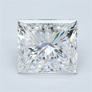 Picture of Natural Diamond 3.01 Carats, Princess with  Cut, D Color, VS2 Clarity and Certified by GIA