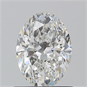 Natural Diamond 0.90 Carats, Oval with  Cut, E Color, SI2 Clarity and Certified by GIA