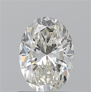 Picture of Natural Diamond 1.01 Carats, Oval with  Cut, J Color, VS1 Clarity and Certified by GIA