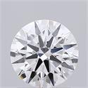 Lab Grown Diamond 1.09 Carats, Round with Ideal Cut, D Color, IF Clarity and Certified by IGI