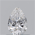 Diamante Natural 0.51 quilates, De pera , Color D, claridad SI1 y certificado GIA