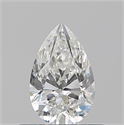 Natural Diamond 0.50 Carats, Pear with  Cut, G Color, VVS2 Clarity and Certified by GIA
