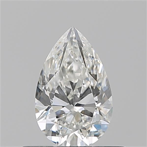 Picture of Natural Diamond 0.50 Carats, Pear with  Cut, G Color, VVS2 Clarity and Certified by GIA