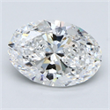 Diamante Natural 3.01 quilates, Ovalado , Color E, claridad VS2 y certificado GIA