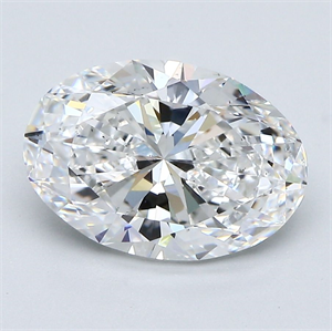 Foto Diamante Natural 3.01 quilates, Ovalado , Color E, claridad VS2 y certificado GIA de