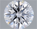 Lab Grown Diamond 1.08 Carats, Round with Ideal Cut, D Color, VVS1 Clarity and Certified by IGI