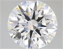 Del inventario de diamantes de laboratorio, 2.09 quilates, Redondo , Color E, claridad VVS2 y certificado IGI