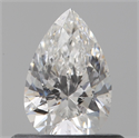 Diamante Natural 0.50 quilates, De pera , Color F, claridad SI1 y certificado GIA