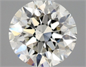 Natural Diamond 0.70 Carats, Round with Very Good Cut, J Color, SI1 Clarity and Certified by GIA