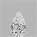 Natural Diamond 0.55 Carats, Pear with  Cut, D Color, IF Clarity and Certified by GIA
