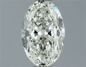 Picture of Natural Diamond 0.50 Carats, Oval with  Cut, I Color, VS1 Clarity and Certified by IGI