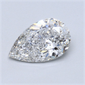 Natural Diamond 2.50 Carats, Pear with  Cut, E Color, SI2 Clarity and Certified by GIA