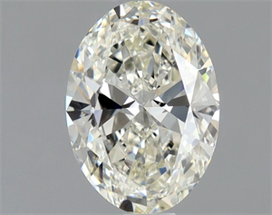 Foto Diamante Natural 0.90 quilates, Ovalado , Color J, claridad VVS1 y certificado GIA de
