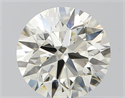 Natural Diamond 1.01 Carats, Round with Excellent Cut, J Color, SI1 Clarity and Certified by IGI