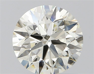 Picture of Natural Diamond 1.01 Carats, Round with Excellent Cut, J Color, SI1 Clarity and Certified by IGI