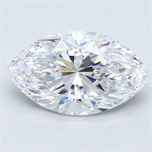 Picture of Natural Diamond 2.01 Carats, Marquise with  Cut, D Color, VS1 Clarity and Certified by GIA