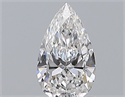 Natural Diamond 0.70 Carats, Pear with  Cut, E Color, VVS2 Clarity and Certified by GIA