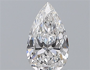 Picture of Natural Diamond 0.70 Carats, Pear with  Cut, E Color, VVS2 Clarity and Certified by GIA