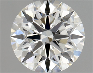 Foto Diamante Natural 0.43 quilates, Redondo , Color H, claridad IF y certificado GIA de