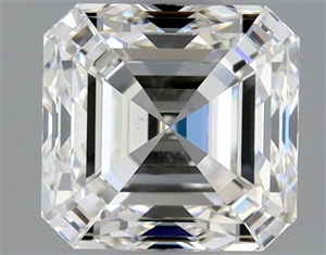 Foto Diamante Natural 0.90 quilates, Asscher , Color I, claridad VS1 y certificado GIA de