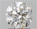 Diamante Natural 1.40 quilates, Redondo , Color I, claridad VVS1 y certificado GIA