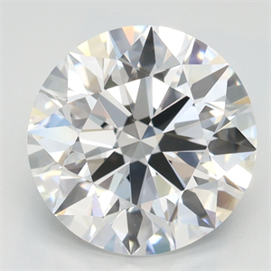 Picture of Lab Grown Diamond 2.39 Carats, Round with Ideal Cut, D Color, IF Clarity and Certified by IGI