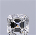 Natural Diamond 0.70 Carats, Asscher with  Cut, G Color, VVS2 Clarity and Certified by GIA