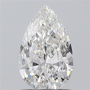 Foto Diamante Natural 1.01 quilates, De pera , Color F, claridad SI2 y certificado GIA de