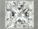 Natural Diamond 0.75 Carats, Princess with  Cut, K Color, IF Clarity and Certified by GIA