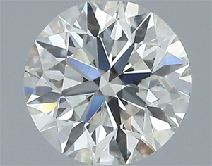 Picture of Natural Diamond 0.41 Carats, Round with Excellent Cut, I Color, VVS2 Clarity and Certified by IGI