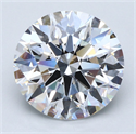 Natural Diamond 5.11 Carats, Round with Excellent Cut, D Color, VS2 Clarity and Certified by GIA