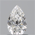 Diamante Natural 0.77 quilates, De pera , Color E, claridad VVS2 y certificado GIA