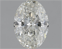 Natural Diamond 1.03 Carats, Oval with  Cut, I Color, SI1 Clarity and Certified by GIA