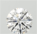 Lab Grown Diamond 1.02 Carats, Round with Ideal Cut, D Color, VVS2 Clarity and Certified by IGI