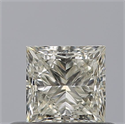 Natural Diamond 0.50 Carats, Princess with  Cut, K Color, VVS2 Clarity and Certified by GIA