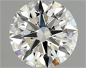 Diamante Natural 0.56 quilates, Redondo , Color J, claridad IF y certificado GIA