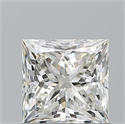 Natural Diamond 1.20 Carats, Princess with  Cut, K Color, VS1 Clarity and Certified by GIA